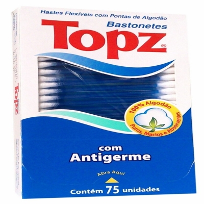 Cotonete topz 75un