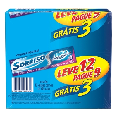 Cr dental sorriso tripla l c 70g