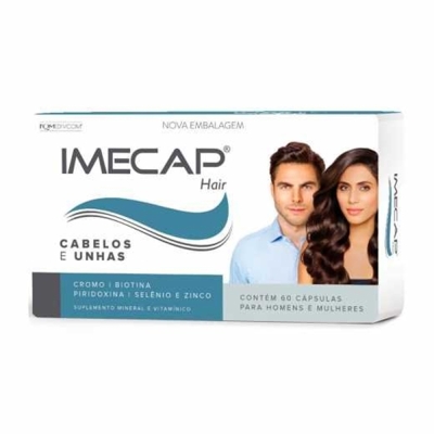 Imecap hair homem mulher cabelo unha 60cps