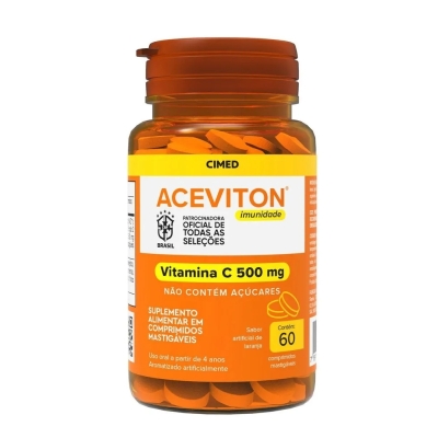 ACEVITON IMUNIDADE VITAMINA C 60CPR 