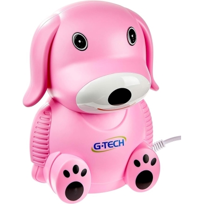 NEBULIZADOR G-TECH NEBDOG INFANTIL ROSA