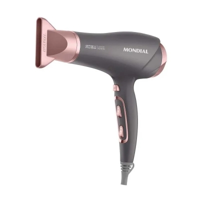 SECADOR DE CABELO GREY ROSE 2000W SCN-11 CINZA/ROSE 127V
