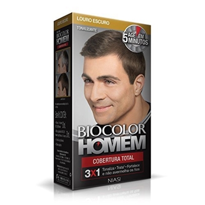 Biocolor homem louro escuro 3x1