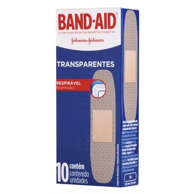 Band aid transparente 10un