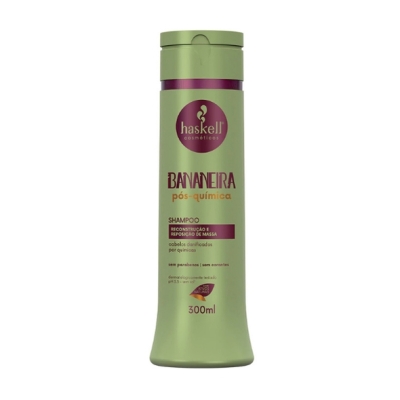 SHAMPOO HASKELL BANANEIRA PÓS-QUÍMICA 300ML