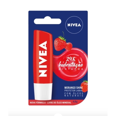 Prot labial nivea morango shine 4.8gr