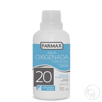 Agua oxig farmax 20 vol 70ml crem