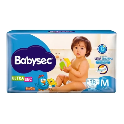 FRALDA BABYSEC GALINHA PINTADINHA MEGA M 38UN