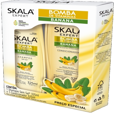 Kit skala sh+ cond bomba banana 325ml