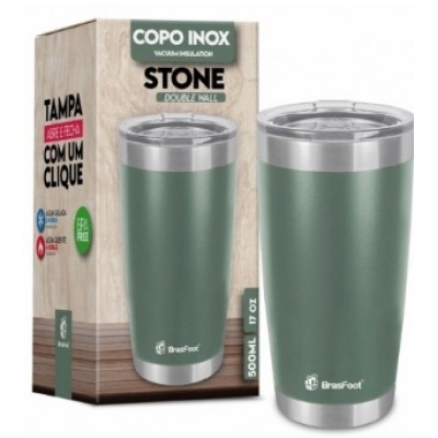 Copo termico stone verde militar