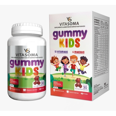 VITASOMA GUMMY KIDS FRAMBOESA 30CPS