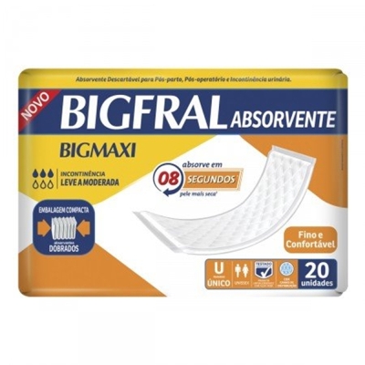 Absorvente ger bigfral reg plus 20un