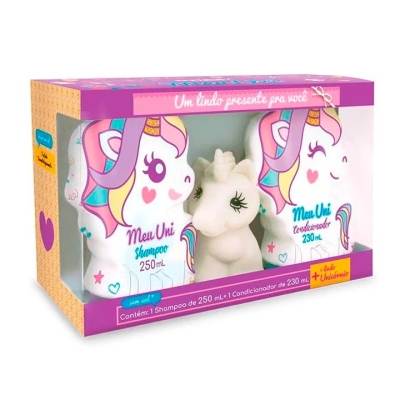 KIT PRESENTE UNICÓRNIO SHAMPOO 250ML +CONDICIONADOR 230ML