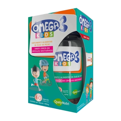 Omega 3 kids sabor cereja 60cps