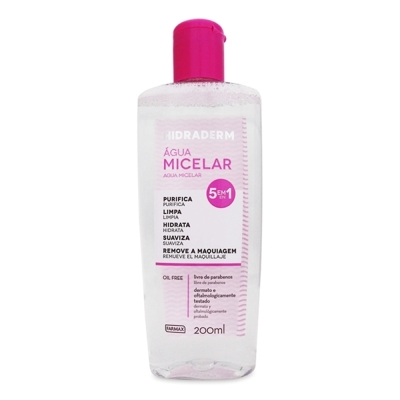 Agua micelar hidraderm oil free 200ml