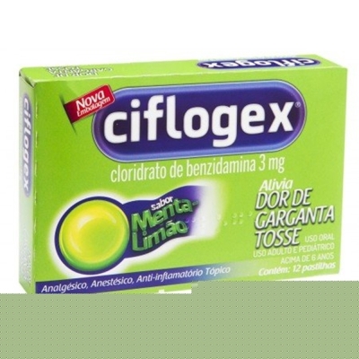 Ciflogex menta limao pastilha 12un