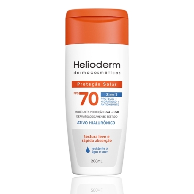 PROTETOR SOLAR HELIODERM CORPO FPS70 200ML