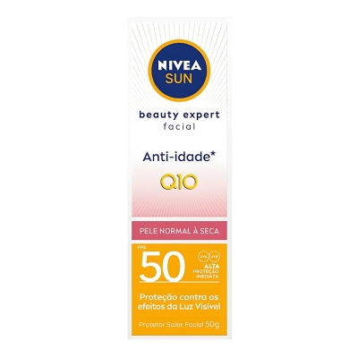 Protetor solar facial nivea beauty fps50 50gr