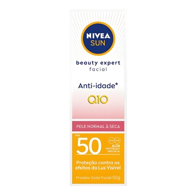 PROTETOR SOLAR FACIAL NIVEA BEAUTY FPS50 50GR