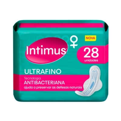 Absorvente intimus ultrafino c/ abas 28un