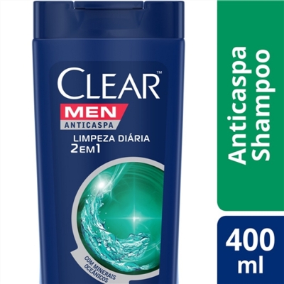 Sh clear 2em1 limpeza diaria 400ml 