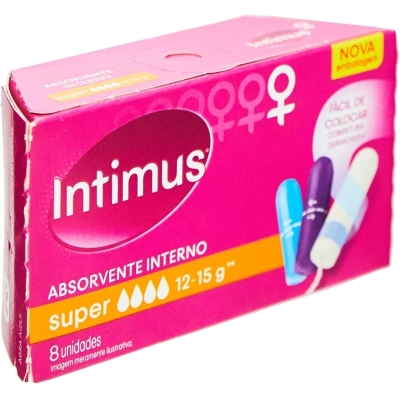 Absorvente interno intimus super 8un