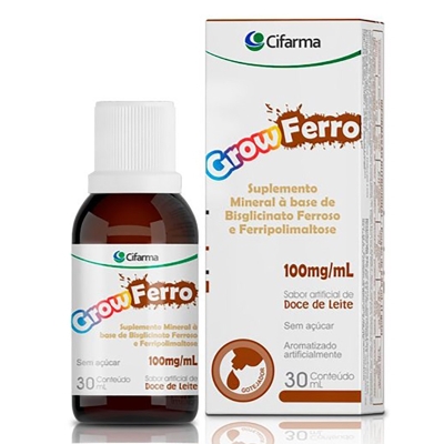 Grow ferro 100mg 30ml sabor chocolate