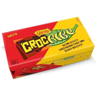 Bombom garoto crocante e caribe 215g