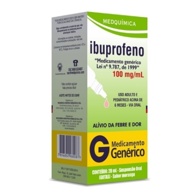 Ibuprofeno 100mg 20ml