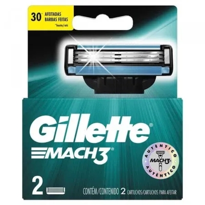 Carga gillette mach3 2un