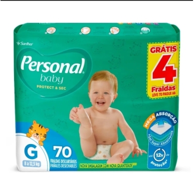 Fralda personal baby giga g l70p66 70un