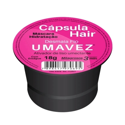 Capsula de hidratacao desmaia fio 18g c/24