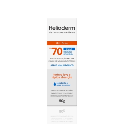PROTETOR SOLAR HELIODERM FACIAL FPS70 50GR