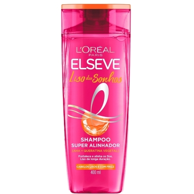SHAMPOO ELSEVE LISO DOS SONHOS SUPER ALINHADOR 400ML