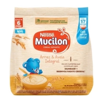 Mucilon arroz aveia 360gr