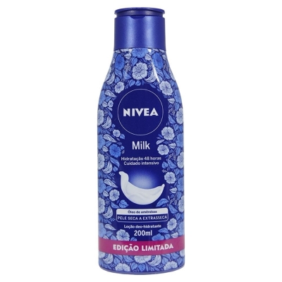 Loção h nivea milk pele extra seca 200ml