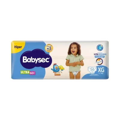 FRALDA BABYSEC ULTRA HIPER XG 56UN
