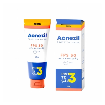 PROTETOR SOLAR ACNEZIL FPS30 ANTIOLISIDADE 60G