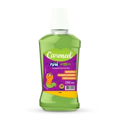 ENXAGUANTE BUCAL CARMED FINI MINHOCAS AZEDINHAS COM FLUOR 250ML