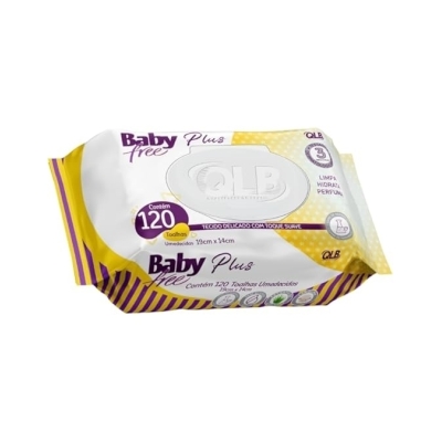 TOALHA UMEDECIDA BABYFREE PLUS 120UN