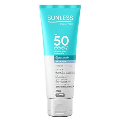 PROTETOR SOLAR SUNLESS FACIAL TOQUE SECO INCOLOR FPS50 60GR