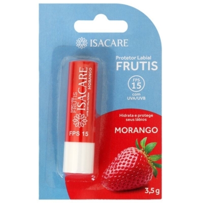 Prot labial isacare morango fps15 3,5gr