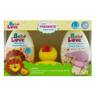 KIT BEBE LOVE PRESENTEAVEL SHAMPOO240MLl + CONDICIONADOR 220ML