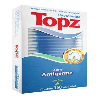 Cotonete topz 150un