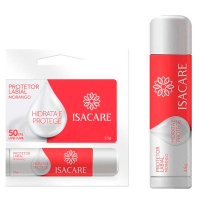 Prot labial isacare morango fps50 4.5gr