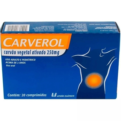 Carverol carvao veg 20cpr