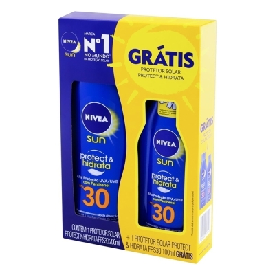 PROTETOR SOLAR NIVEA SUN 200ML FPS30 PROTECT HID+100ML