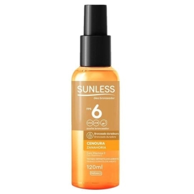 Oleo bronzeador sunless cenoura 120ml