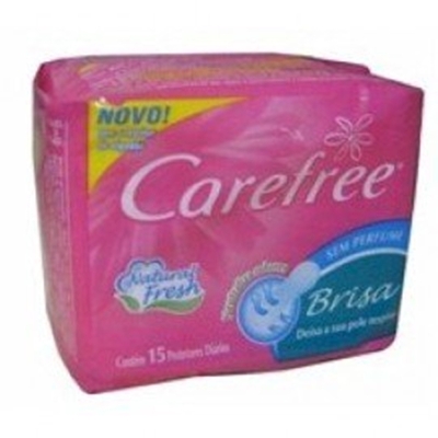 Absorvente diario carefree tododia s/ perfume s/ abas 15un